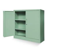 Armadio da Ufficio Archivio per Officina in Metallo Chiudibile 92.5x90x40 cm