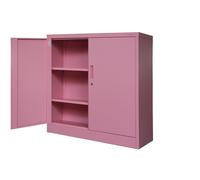 Armadio da Ufficio Archivio per Officina in Metallo Chiudibile 92.5x90x40 cm