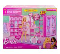 Barbie Armadio Dei Sogni Di Playset Giocattolo Con Bambola Alla Moda, Vestiti E Accessori, Larghezza Di 91 Cm Con Oltre 25 Pezzi