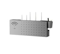 Armadio di archiviazione router WiFi, da parete/da tavolo, organizer per modem, router, presa multipla e gestione dei cavi, soluzione elegante per casa e ufficio per nascondere il disordine
