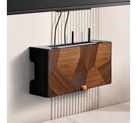 Armadio di archiviazione WLAN Router da parete per gestione cavi e presa multipla per casa e ufficio (40 x 12 x 20 cm) - Massimizza lo spazio e riduce l'ingombro
