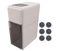 Armadio di conservazione in plastica sottile, scatola di conservazione verticale alta per la con ruote, armadio per il riso in stile cassetto per l’organizzazione degli alimenti, (Doppio strato)