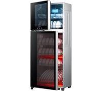 Armadio Di Disinfezione A Doppia Porta A Cinque Piani,Armadio Di Pulizia Commerciale In Acciaio Inossidabile,Capacità 198L 280L,Sterilizzazione Ad Alta Temperatura 125℃,Adatto(40x30.5x118cm)