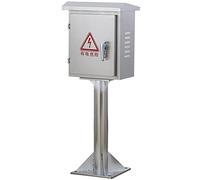 Armadio di distribuzione della scatola elettrica in acciaio inossidabile 304, scatola per apparecchiature impermeabili per il monitoraggio della rete esterna, cabina di c,A 600*500*200mm*column 800mm