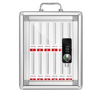 Armadio di immagazzinaggio del telefono mobile montato a parete 12 bit in lega di alluminio sicuro con serratura per studenti dipendenti e uffici sicuro telefono cellulare nizer