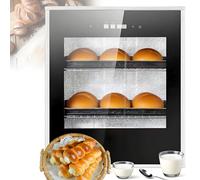Armadio di lievitazione per pane in acciaio inossidabile da 40 litri, armadio di fermentazione elettrico con riscaldamento circostante, controllo del tempo e dell'umidità per pane, pizza, yogurt