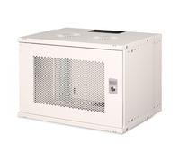 DIGITUS armadio di rete - rack 19 pollici 7 U - non montato - montaggio a parete - profondità 400 mm - portata 60 kg - porta in acciaio perforato - serie SOHO Pro - grigio