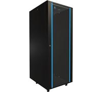 Armadio di rete da 19 pullici 32 U 600x800 pannelli laterali rimovibili autoassemblati Armadio rack 19 pollici per UPS Switch vetro temperato nero Armadio rack per server