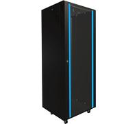 Armadio di rete da 19 pullici 37 U 600x600 pannelli laterali rimovibili autoassemblati Armadio rack 19 pollici per UPS Switch vetro temperato nero Armadio rack per server