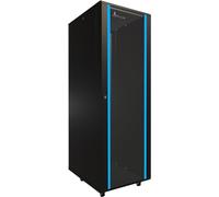 Armadio di rete da 19 pullici 37 U 600x800 pannelli laterali rimovibili autoassemblati Armadio rack 19 pollici per UPS Switch vetro temperato nero Armadio rack per server