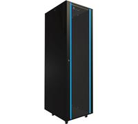 Armadio di rete da 19 pullici 42 U 600x800 pannelli laterali rimovibili autoassemblati Armadio rack 19 pollici per UPS Switch vetro temperato nero Armadio rack per server