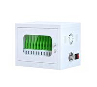 Armadio di Ricarica con Serratura, Stazione Sicura per Scuola e Ufficio | Organizer Caricatore USB Intelligente 5V 2.1A, Ideale per la Gestione di Tablet e Telefoni in Aula(White,46 x 26 x 26 cm)