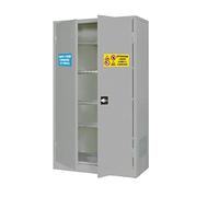 Armadio di sicurezza per lo stoccaggio di sostanze chimiche, acide e corrosive, Mis. 1000 L x 460 P x 1800 H mm, 2 ante cieche, 4 ripiani
