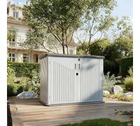 Armadio di Stoccaggio in Plastica, Realizzato in Resina Impermeabile, Leggero e Resistente, Adatto per uso all'aperto, in Interni e Balconi, Come Armadio Multifunzionale (34Cu.Ft)