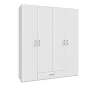 Armadio DUBINO a 4 ante battenti e 1 cassetto in laminato, LAP177,5x210,5x54,2cm