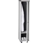 Armadio EASY spogliatoio grigio in resina 39x39x175h cm Anta singola con serratura e chiave