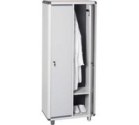 Armadio EASY spogliatoio grigio in resina 72x39x175h cm 2 Ante con serratura e chiave