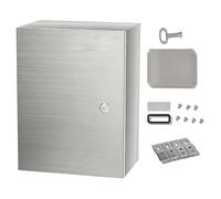 Armadio Elettrico da Esterno, Scatola Derivazione Esterna Resistente Agli Agenti Atmosferici, Cassetta Elettrica Esterna Acciaio Inox 304, IP66, Accessori Completi(50x40x20 cm/20x16x8 in)