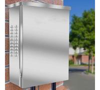 Armadio Elettrico da Esterno, Scatola di Derivazione in Acciaio Inossidabile da Parete, Design con Coperchio a Cassetto e Uscita Cavi Inferiore per Progetti Interni ed Esterni(18x14x6.5cm/7x5.5x2.6in)