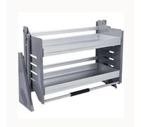 Armadio estraibile in alluminio resistente - Soluzione salvaspazio per un facile accesso e rabbia - Massimizza la nizzazione e l'efficienza della dispensa domestica