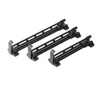 Armadio Estraibile Regolabile 250-500mm Salvaspazio Nero | Cold Rolled Steel + ABS, Space-saving Pull-out Design, Fits Clothes & Bags, Easy Install, 2-pack
