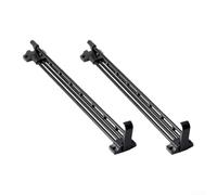 Armadio Estraibile Regolabile 250-500mm Salvaspazio Nero | Cold Rolled Steel + ABS, Space-saving Pull-out Design, Fits Clothes & Bags, Easy Install, 2-pack