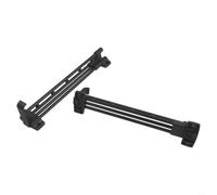 Armadio Estraibile Regolabile 250-500mm Salvaspazio Nero | Cold Rolled Steel + ABS, Space-saving Pull-out Design, Fits Clothes & Bags, Easy Install, 2-pack