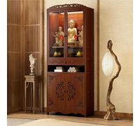 Armadio for Altare Buddista Con Ripiano Estraibile, Struttura Robusta for Sostenere Pesi, Ideale for Il Culto Buddista E L'archiviazione Nelle Sale Di Preghiera(S,Single drawer clear door)