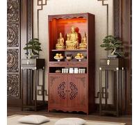 Armadio for Altare Buddista Con Ripiano Estraibile, Struttura Robusta for Sostenere Pesi, Ideale for Il Culto Buddista E L'archiviazione Nelle Sale Di Preghiera(L,Single drawer with door)