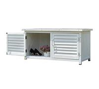 Armadio for Esterni Armadietto Basso A Prova di Pioggia con Balcone Cassetta degli Attrezzi da Giardino Scarpiera da Esterno for Pioggia Contenitore for Articoli Vari