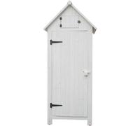 Armadio FORESTA casetta da giardino in legno di abete colore bianco 0,77x0,55x1,