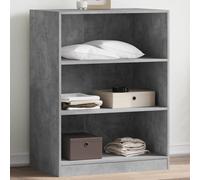 vidaXL Armadio Grigio Cemento 77x48x102 cm in Legno Multistrato