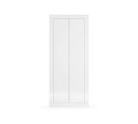 Armadio Guardaroba con Appendiabiti e Ripiani 78x30x186,5 cm Linea Basic Bianco Lucido