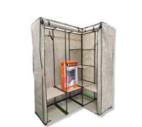 ARMADIO GUARDAROBA ANGOLARE IN TNT 131X88X46xH169 cm