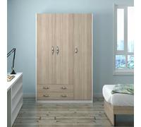 Armadio guardaroba olmo tre ante 2 cassetti Armadi in legno camera da letto