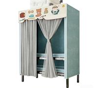 Armadio Guardaroba Per Camera Da Letto Metallo Guardaroba Portatile Appendiabiti Indipendente Grande Armadio Telaio In Tubo D'Acciaio Con Asta Per Appendere Per La Casa Soggiorni(Green,126cm/49.6in)