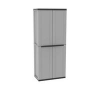 Armadio guardaroba Terry jline268 Nero Nero/Grigio Resina Plastica 68 x 37,5