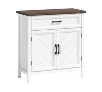 ARMADIO HOMCOM CUCINA IT83B-725V80WT - in MDF bianco e marrone con 2 porte e 1 ripiano