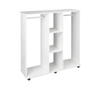 ARMADIO HOMCOM IT831-190 - in truciolato bianco con 2 porte e 5 ripiani