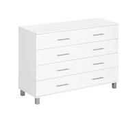 ARMADIO HOMCOM IT831-549 - in truciolato bianco con 0 porte e 4 ripiani