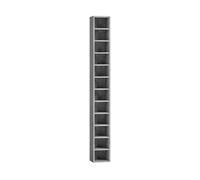 ARMADIO HOMCOM IT833-135V80GY - in truciolato e MDF grigio cemento con 0 porte e 12 ripiani