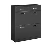 ARMADIO HOMCOM IT837-327V80BK - in truciolare nero con 2 porte e 2 ripiani
