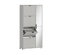 ARMADIO HOMCOM IT837-488V00GY - in MDF grigio con 5 porte e 4 ripiani