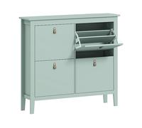 ARMADIO HOMCOM IT837-578V02GN - in pannello truciolare verde con 4 porte e 4 ripiani