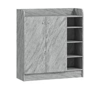 ARMADIO HOMCOM IT837-623V00GY - in truciolato grigio cemento con 2 porte e 8 ripiani