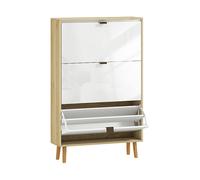 ARMADIO HOMCOM IT837-627V03WT - in MDF Bianco con 3 porte e 6 ripiani