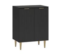 ARMADIO HOMCOM IT83A-188V80BK - in MDF Nero con 2 porte e ripiano regolabile