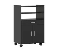 ARMADIO HOMCOM IT83A-342V00BK - in MDF nero con 2 porte e 4 ripiani