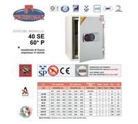 ARMADIO IGNIFUGO 40 SE 51.4X40.4X44 HxLxP PROTEZIONE DOCUMENTI COMBINAZIONE D...