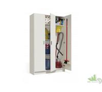 ARMADIO IN KIT MOBILE MULTIUSO 3 ANTE SPORTELLI BIANCO CM.108X37X180H RIPOSTIGLI